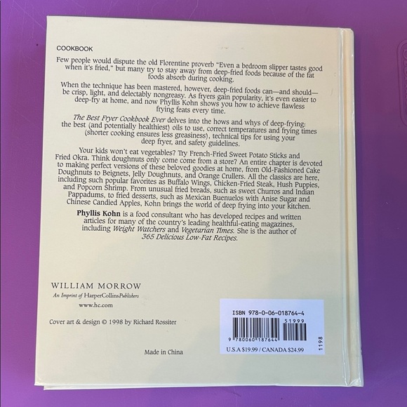 The Best Fryer Cookbook Ever by Phyllis Kohn - Cream Cover - Picture 2 of 4